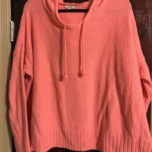 Knit hoodie
